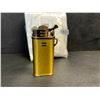 Image 2 : Dual-Flame Butane Lighter/Jet Torch Refillable Lighter with Embossed Gold Design - New