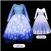 Image 2 : Light-Up Princess Elsa Costume for Girls with Dress & Accessories; Built-In LED Lights - New!