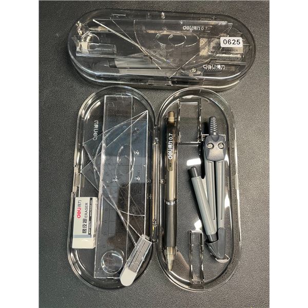 Lot of 2 Protractor/Geometry Sets - Brand New