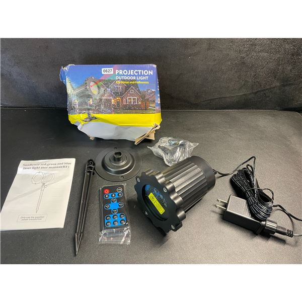 Outdoor LED Projector Light/Laser Light - RGB w/ Remote Control/Timer Settings - New/Dmg Box
