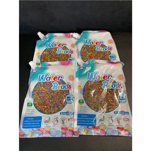 4 Packs of Mix Color Water Beads/Jelly Balls (140,000pcs Per Bag) - New