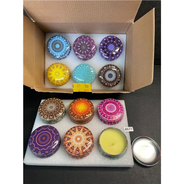12-Pack Scented Candles Gift Box Set - Brand New