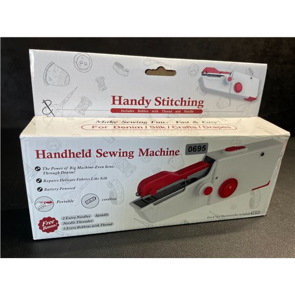Handy Stitching Handheld/Portable Sewing Machine - Cordless, Battery-Powered Design - New