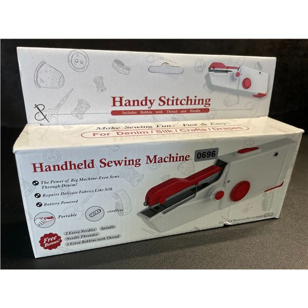 Handy Stitching Handheld/Portable Sewing Machine - Cordless, Battery-Powered Design - New