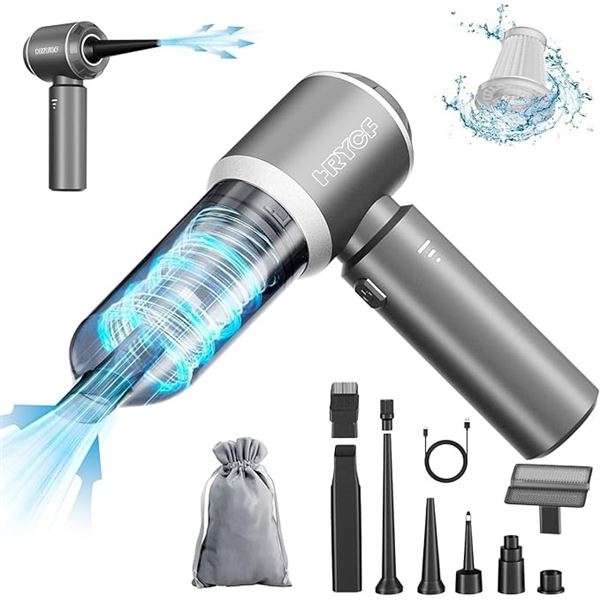 HRYCF 4-in-1 Professional Car Vacuum Cleaner; Powerful Suction/Brushless Motor - NEW SEALED!
