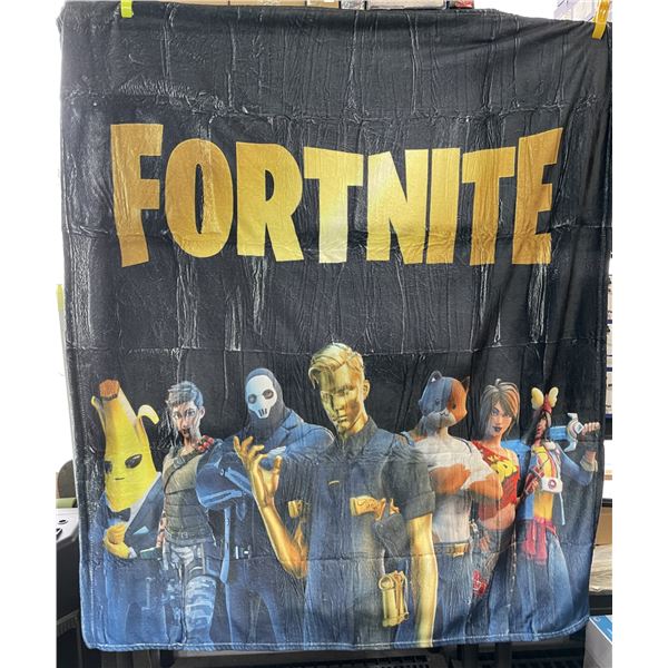 Fortnite Soft Plush Throw Blanket (55" x 46" Size) Lightweight/Cozy Blanket - New Sealed