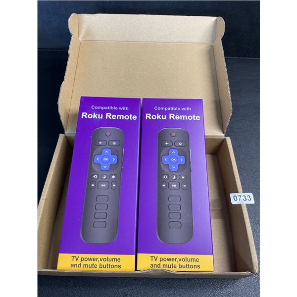 2-Pack Remotes for Roku TV - Classic Roku Remotes Compatible w/ TCL/Onn/Hisense/Sharp etc. NEW