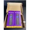 Image 1 : 2-Pack Remotes for Roku TV - Classic Roku Remotes Compatible w/ TCL/Onn/Hisense/Sharp etc. NEW
