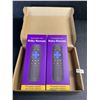Image 1 : 2-Pack Remotes for Roku TV - Classic Roku Remotes Compatible w/ TCL/Onn/Hisense/Sharp etc. NEW
