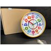 Image 4 : 10-Inch Learning Time/Wall Clock for Kids - Learning/Teaching Clock - New