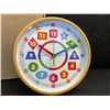 Image 5 : 10-Inch Learning Time/Wall Clock for Kids - Learning/Teaching Clock - New