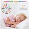 Image 7 : 10-Inch Learning Time/Wall Clock for Kids - Learning/Teaching Clock - New