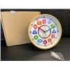 Image 4 : 10-Inch Learning Time/Wall Clock for Kids - Learning/Teaching Clock - New