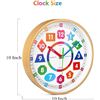 Image 2 : 10-Inch Learning Time/Wall Clock for Kids - Learning/Teaching Clock - New