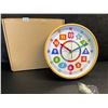 Image 4 : 10-Inch Learning Time/Wall Clock for Kids - Learning/Teaching Clock - New
