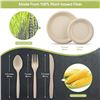 Image 2 : 250PC Disposable Paper Plate/Cutlery Dinnerware Set - Includes Plates, Forks, Knives, Spoons - NEW