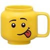 Image 1 : LEGO Ceramic Mug - Silly Face Design (255ml) Classic LEGO MiniFigure Head Design - New in Box!