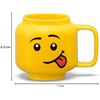 Image 2 : LEGO Ceramic Mug - Silly Face Design (255ml) Classic LEGO MiniFigure Head Design - New in Box!