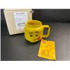 Image 3 : LEGO Ceramic Mug - Silly Face Design (255ml) Classic LEGO MiniFigure Head Design - New in Box!