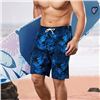 Image 3 : Brisira Men's Quick-Dry Swim Shorts/Swim Trunks (XS) Blue Tropical Design - New