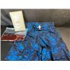 Image 4 : Brisira Men's Quick-Dry Swim Shorts/Swim Trunks (XS) Blue Tropical Design - New
