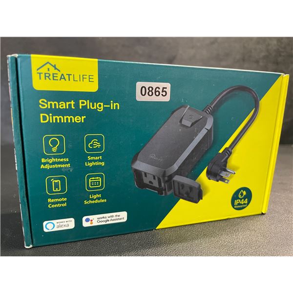 Smart Plug-In Dimmer by Treattlife - IP44 Waterproof (Model: DP10) - New