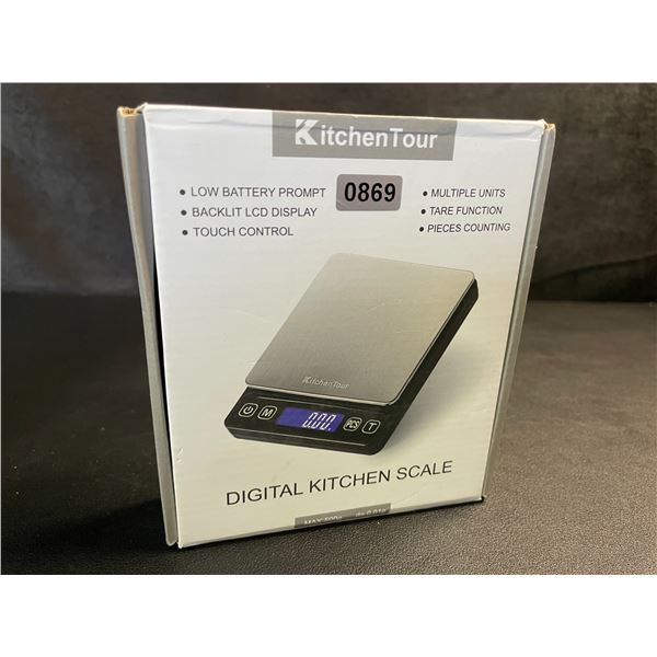 KitehnTour Digital Kitchen Scale - Backlit LCD Display, Multiple Units, Touch Control - New