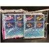 Image 8 : 2-Pack of Inflatable Pool Float Lounge Chairs/Water Pool Float Hammocks - Blue/Pink - New