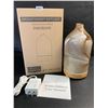 Image 7 : Glass Ultrasonic Aromatherapy Diffuser (120ml) with 7-Color Changing LED Lights & Wood Base - New!
