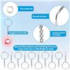 Image 7 : 4 Boxes (50pcs Each) Keychains with Chain and 50pcs Jump Rings - Great for DIY Keychains - New