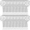 Image 1 : 4 Boxes (50pcs Each) Keychains with Chain and 50pcs Jump Rings - Great for DIY Keychains - New