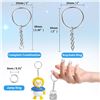 Image 4 : 4 Boxes (50pcs Each) Keychains with Chain and 50pcs Jump Rings - Great for DIY Keychains - New