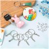 Image 5 : 4 Boxes (50pcs Each) Keychains with Chain and 50pcs Jump Rings - Great for DIY Keychains - New