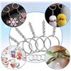 Image 9 : 4 Boxes (50pcs Each) Keychains with Chain and 50pcs Jump Rings - Great for DIY Keychains - New