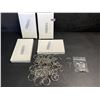 Image 2 : 4 Boxes (50pcs Each) Keychains with Chain and 50pcs Jump Rings - Great for DIY Keychains - New