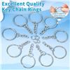 Image 6 : 4 Boxes (50pcs Each) Keychains with Chain and 50pcs Jump Rings - Great for DIY Keychains - New