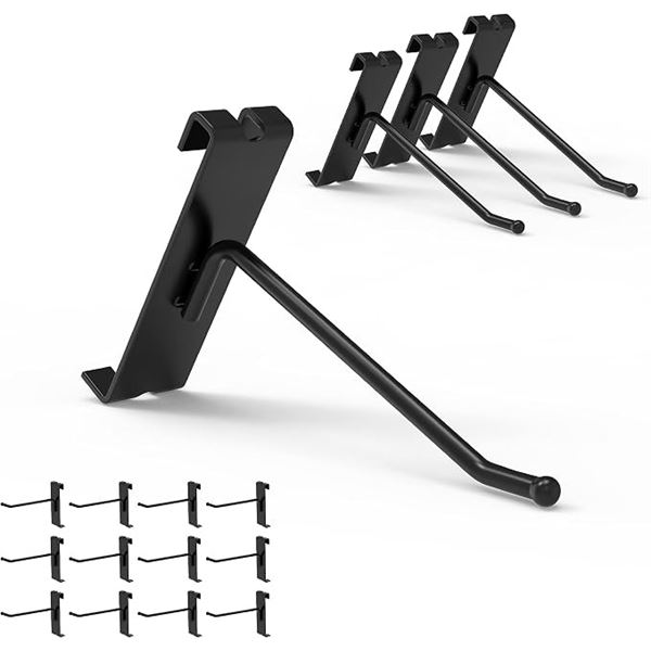 32-Pack of 4-Inch Gridwall Hooks - Display Hooks for Grid Wall Panels - New