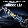 Image 2 : LED Rechargeable Headlamp; Super Bright/High Lumens, Zoomable, IPX7 Waterproof; 12 Modes - NEW