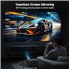 Image 4 : HAPPRUN JQ820 LED Smart Projector 4K Decoding Ultra HD Outdoor/Indoor Projector; 300" Display - NEW