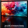 Image 5 : HAPPRUN JQ820 LED Smart Projector 4K Decoding Ultra HD Outdoor/Indoor Projector; 300" Display - NEW