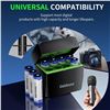 Image 8 : 8-Pack Rechargeable AA Lithium Batteries with Charger Box; 3800mWh High-Capacity Li-Ion Battery Set