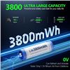 Image 9 : 8-Pack Rechargeable AA Lithium Batteries with Charger Box; 3800mWh High-Capacity Li-Ion Battery Set