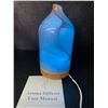 Image 13 : Glass Ultrasonic Aromatherapy Diffuser (120ml) with 7-Color Changing LED Lights & Wood Base - New!