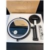 Image 2 : 8" LED Lighted Wall-Mounted Mirror with 10X Magnification - New in Box