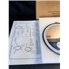 Image 3 : 8" LED Lighted Wall-Mounted Mirror with 10X Magnification - New in Box