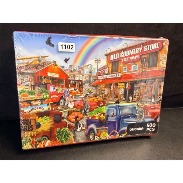 500pcs Old Country Store & Restaurant/Farmer's Market Jigsaw Puzzle - New Sealed
