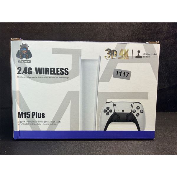 M15 Retro Wireless 4K Plug & Play Gaming Stick with 30,000+ Built-In Games/23 Emulators - New