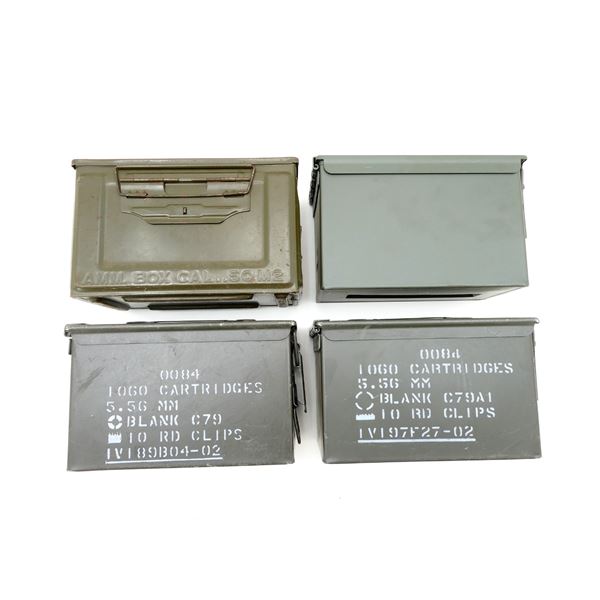 ASSORTED METAL AMMO TIN LOT