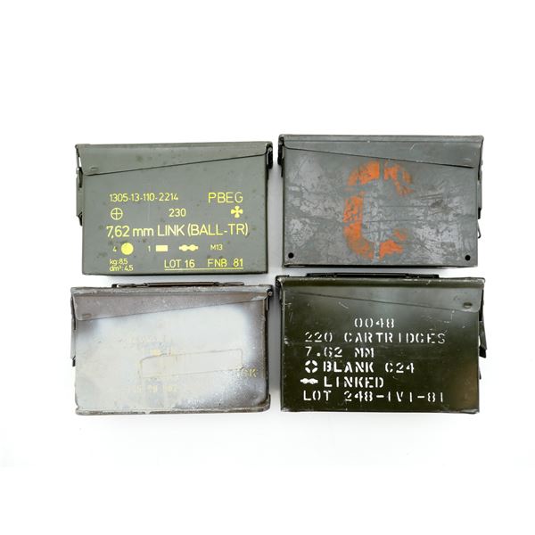 ASSORTED METAL AMMO TIN LOT
