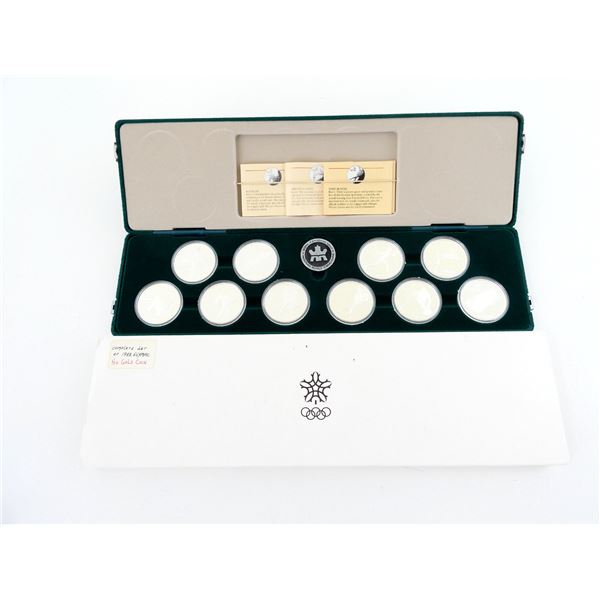 COLLECTIBLE CANADIAN 1988 CALGARY WINTER OLYMPICS SILVER COIN SET LOT